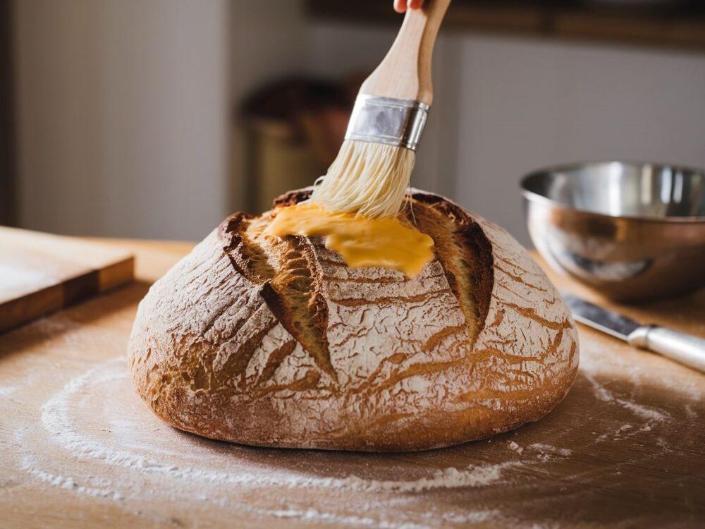 pędzel kuchenny i bochenek
