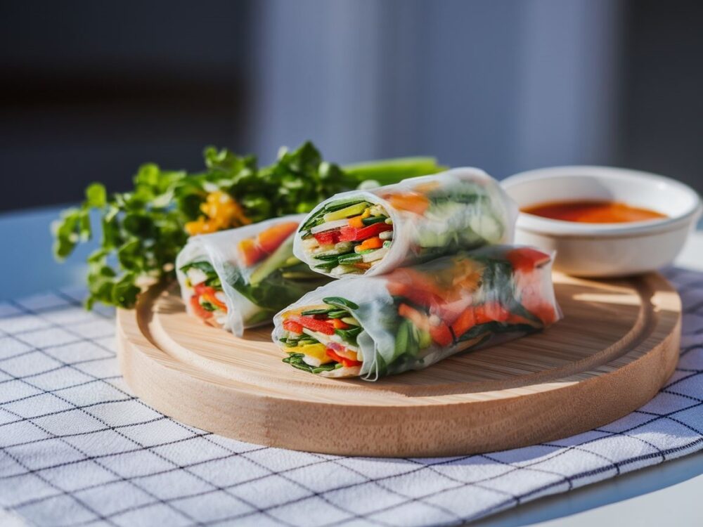 przygotowanie spring rolls