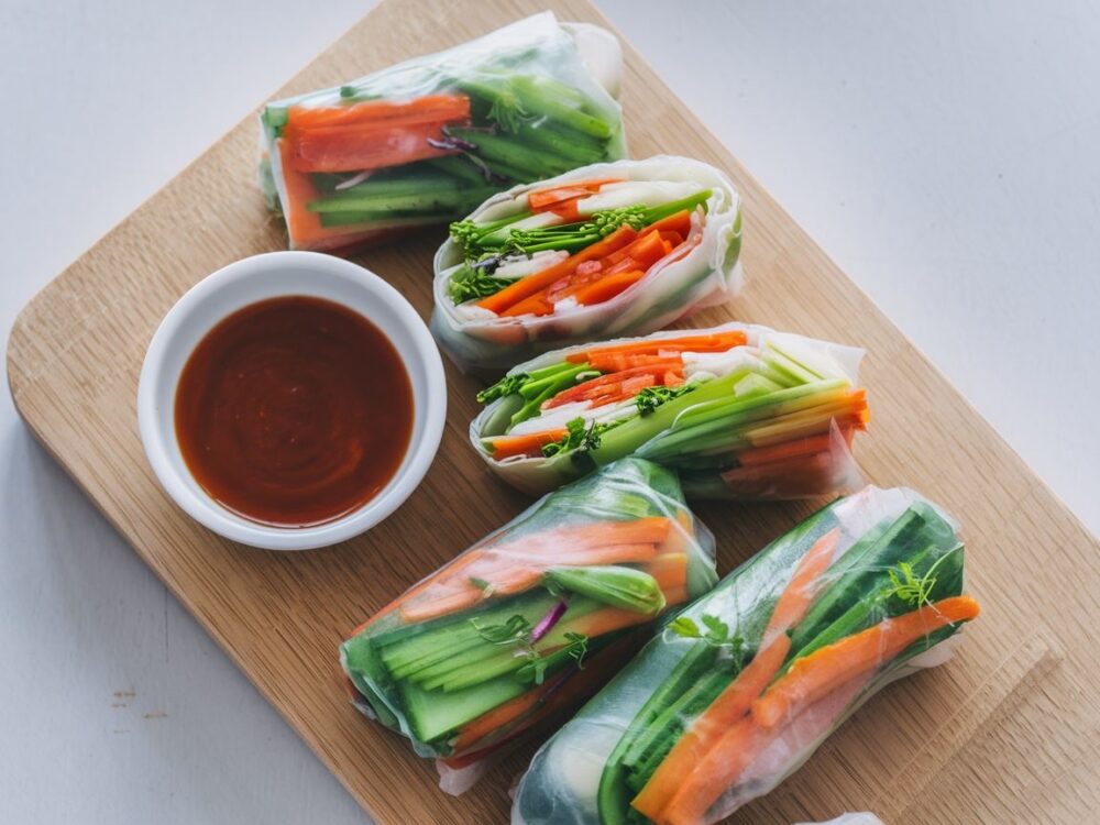 składniki do spring rolls