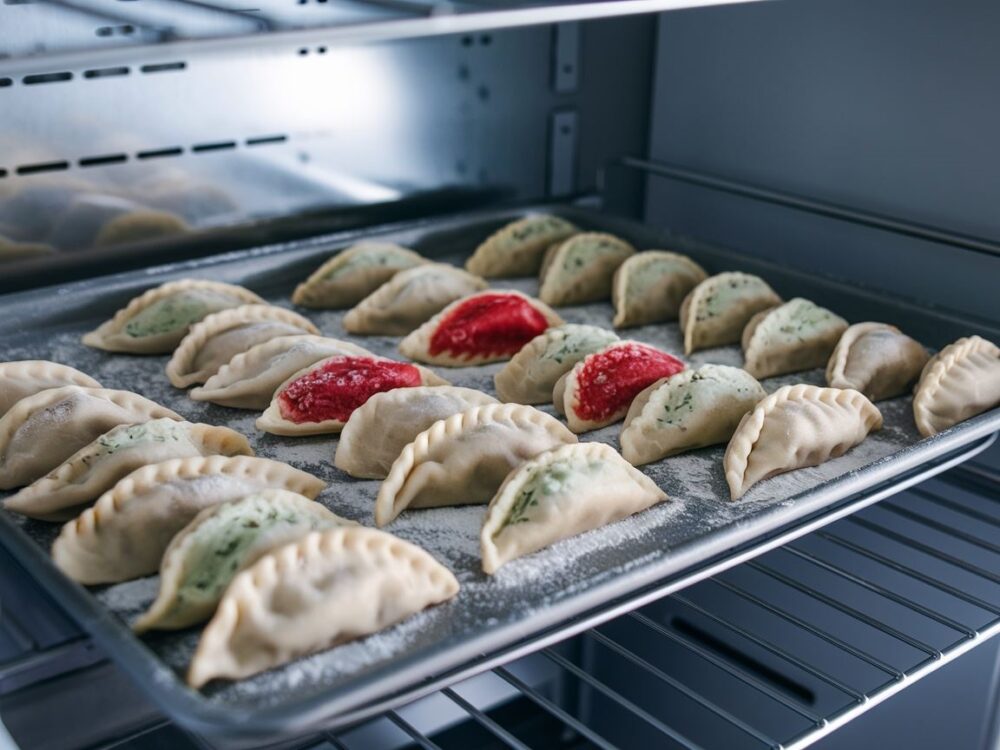 surowe i mrożone pierogi